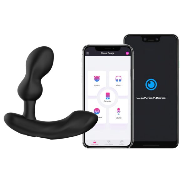 LOVENSE Edge 2 - masajeador prostático vibrador - control app - silicona negra