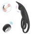 Anillo vibrador negro con mando a distancia