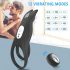 Anillo vibrador negro con mando a distancia