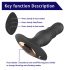 Aixiasia Roy - vibrador anal inalámbrico con radio (negro)