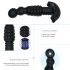 Aixiasia Abake - Vibrador Anal Giratorio (negro)