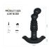 Aixiasia Abake - Vibrador Anal Giratorio (negro)