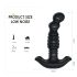 Aixiasia Abake - Vibrador Anal Giratorio (negro)