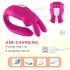 Aixiasia Hera - vibrador doble recargable con radio (rosa)