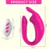 Aixiasia Hera - vibrador doble recargable con radio (rosa)