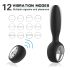 Aixiasia Dylon-Remote - Vibrador anal con control remoto y batería (negro)