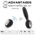 Dylon Remote - Vibrador anal remoto recargable (negro)