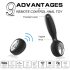 Aixiasia Dylon-Remote - Vibrador anal con control remoto y batería (negro)