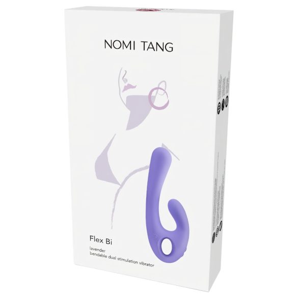 Nomi Tang Flex Bi - vibrador recargable con brazo para clítoris - silicona lila