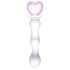 GLAS - dildo de vidrio con corazón (transparente)