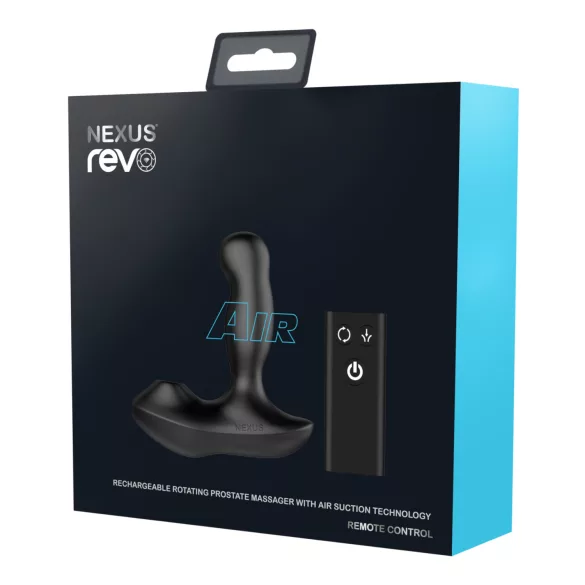 Nexus Revo Air - masajeador prostático rotatorio - vibrador - silicona negra