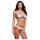 Baci - Set de sujetador floral con encaje + bragas abiertas - M/L