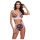 Rebeca - set de encaje floral, tiro alto - M/L