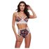 Rebeca - set de encaje floral, tiro alto - M/L