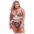 Baci Plus Size - conjunto de sujetador floral de encaje