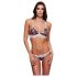 Baci - conjunto de sujetador floral con encaje - M/L