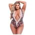 Baci Plus Size - body de flores y encaje