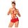 / Conjunto de Disfraz de Reno Femenino Obsessive Ms. Reindy (2 piezas) - rojo