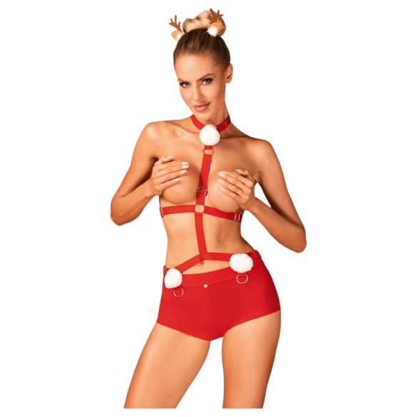 / Conjunto de Disfraz de Reno Femenino Obsessive Ms. Reindy (2 piezas) - rojo - M/L