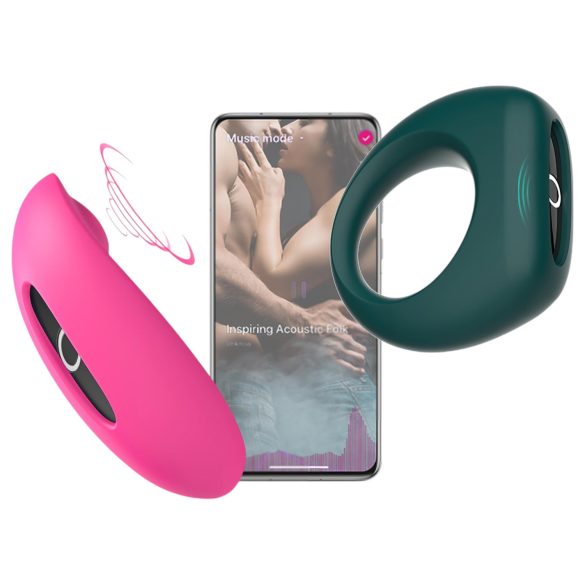 Magic Motion - set de vibrador para parejas (rosa-verde)