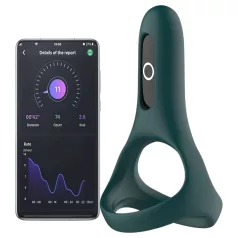   Magic Motion Rise - Anillo vibrador para el pene con control por app, para hombres (verde)