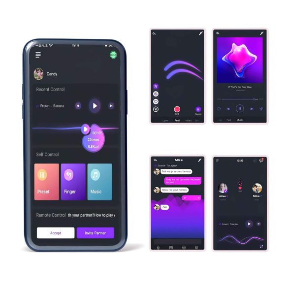 Magic Motion Rise - anillo vibrador inteligente recargable para pene - verde