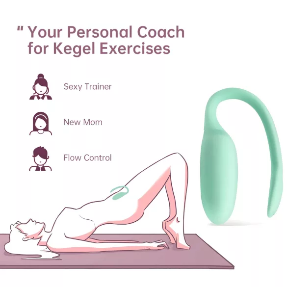 Magic Motion FitCute - bola vaginal inteligente recargable - silicona menta
