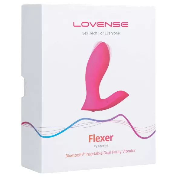 LOVENSE Flexer Panty - vibrador recargable 2 en 1 - silicona rosa