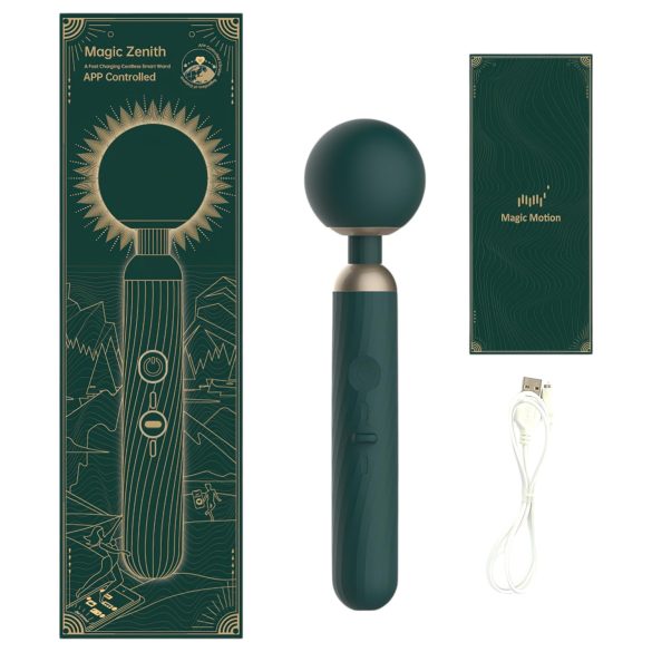 Magic Motion Zenith - vibrador masajeador inteligente - silicona verde