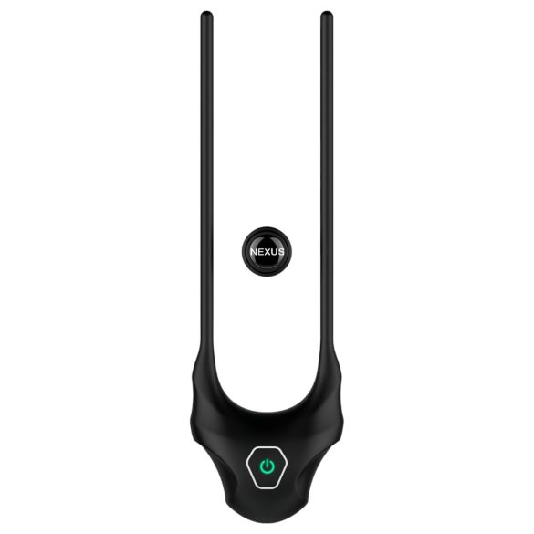 Nexus Forge - anillo vibrador ajustable para pene - silicona negra