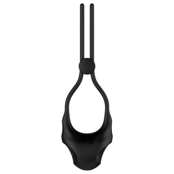 Nexus Forge - anillo vibrador ajustable para pene - silicona negra