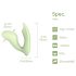 Magic Motion Umi - Vibrador Inteligente 2 en 1 (verde)
