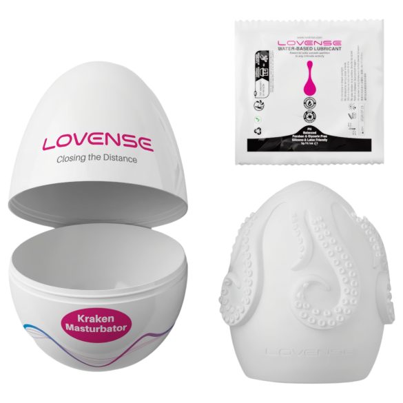 LOVENSE Kraken - huevo masturbador - 1ud (blanco)