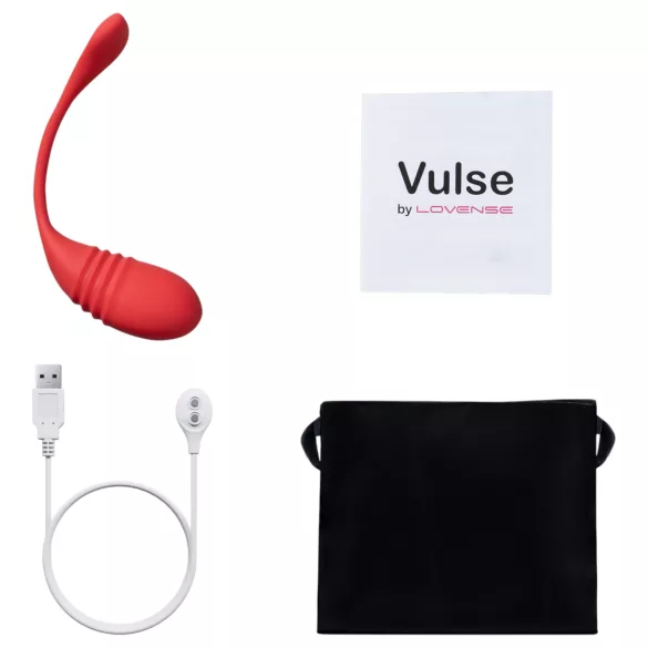 Lovense Vulse - huevo vibrador pulsante inteligente - silicona roja