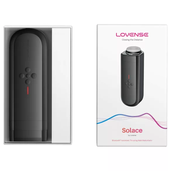 Lovense Solace - masturbador automático masculino - movimiento vertical - negro