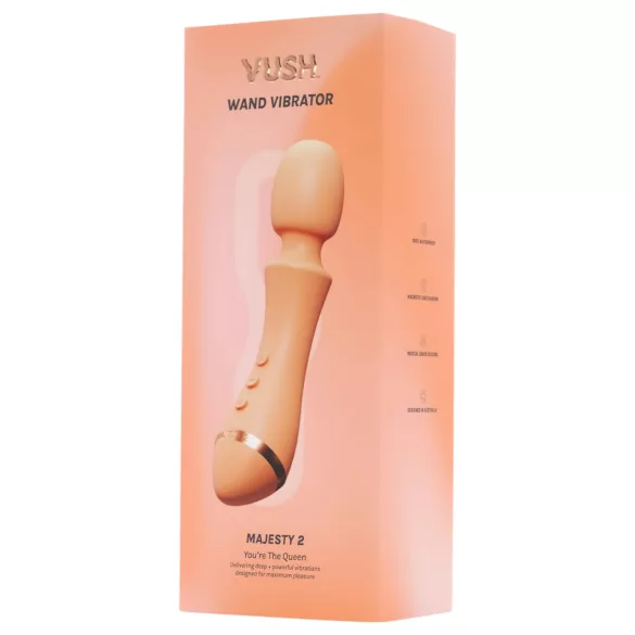 Vush Majesty 2 - vibrador masajeador recargable impermeable - naranja