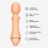 Vush Majesty 2 - masajeador vibrador recargable e impermeable (naranja)