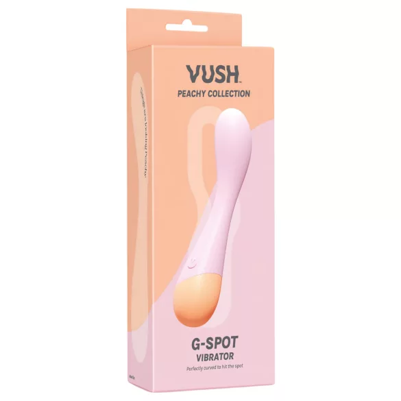 Vush Peachy G-Spot - vibrador punto G recargable silicona rosa