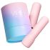 Vush Pop Gloss - mini vibrador rosa recargable y resistente al agua