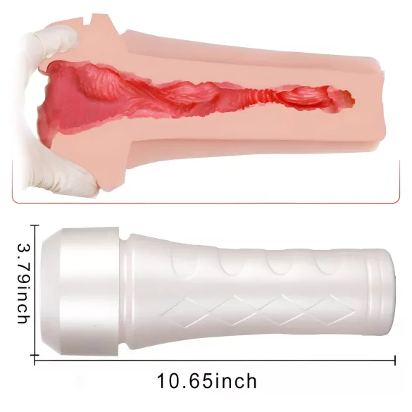 Tracy's Dog - Masturbador masculino realista - vaina 3D - blanco/natural