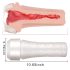 Tracy's Dog 3D Stroker - Funda Realista Vagina (Blanco-Natural)