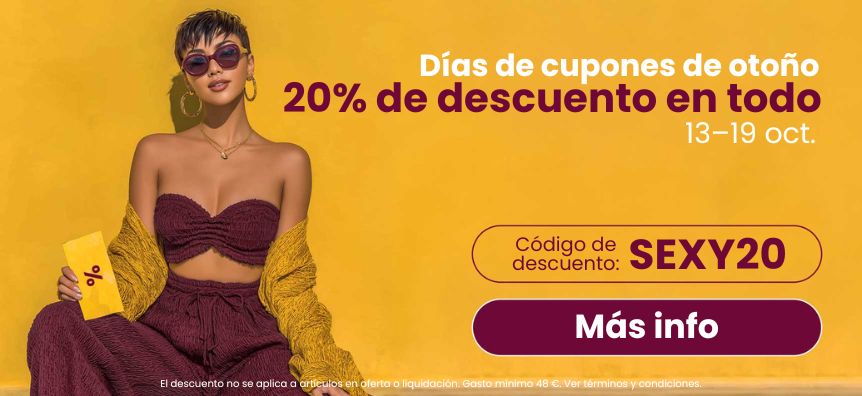 Días de cupones de otoño – ¡20 % de descuento en todo! lovesexshop.es sex shop