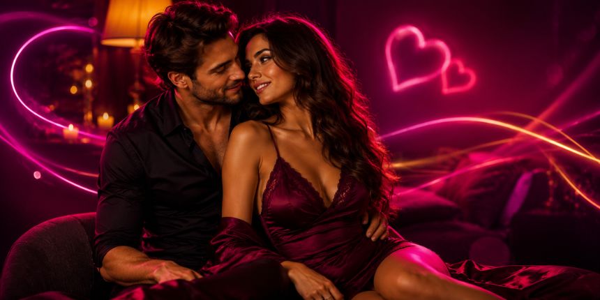 Posiciones sexuales para parejas de larga duración en un ambiente íntimo y cálido de dormitorio, lovesexshop.es sex shop