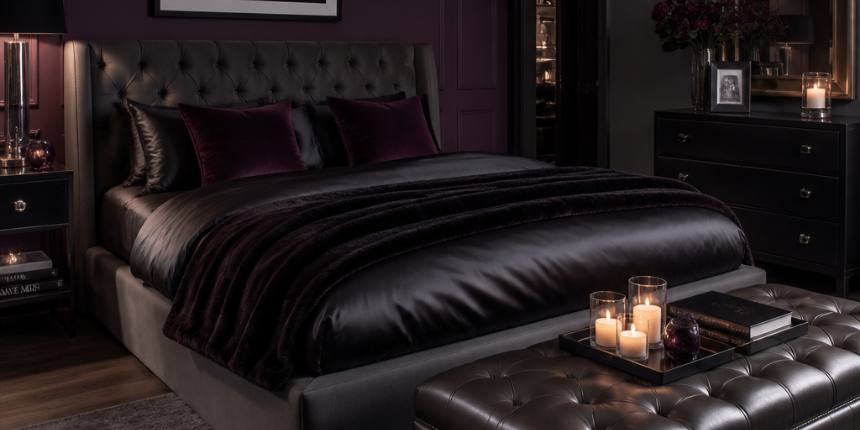 Habitación sexual acogedora en casa con luz cálida y ambiente íntimo — Lovesexshop.es