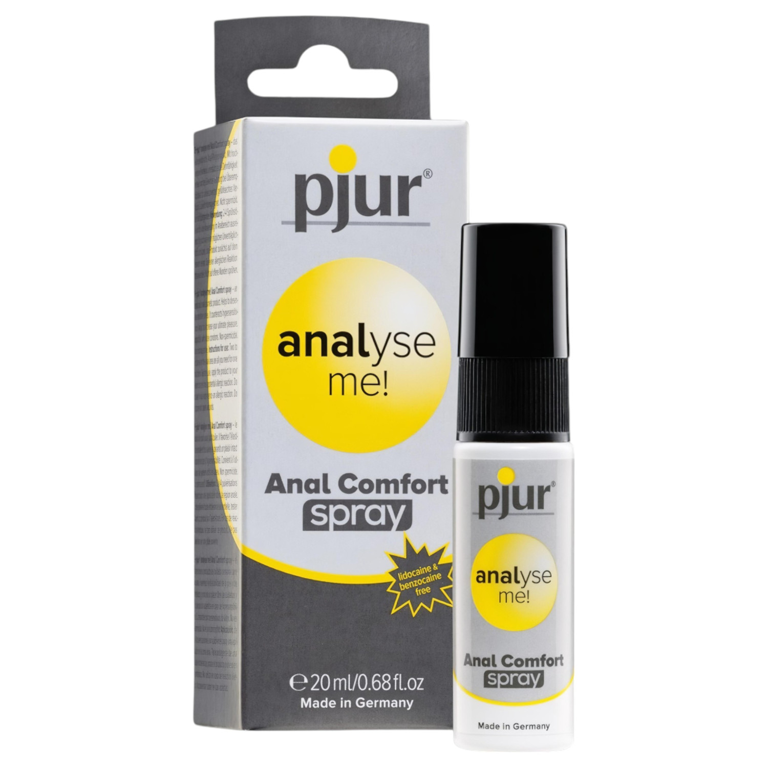 pjur analyse me! - spray para el cuidado anal y lubricante anal (20 ml)