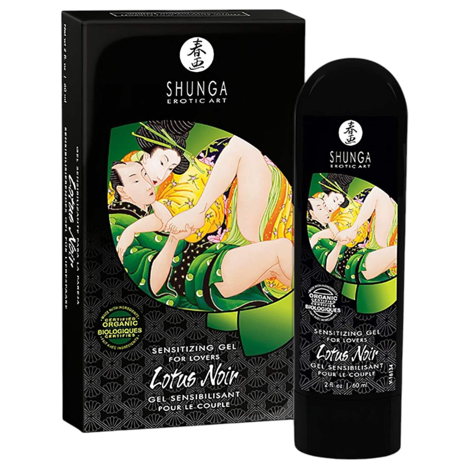 Shunga Lotus Noir - gel estimulante unisex (60 ml)